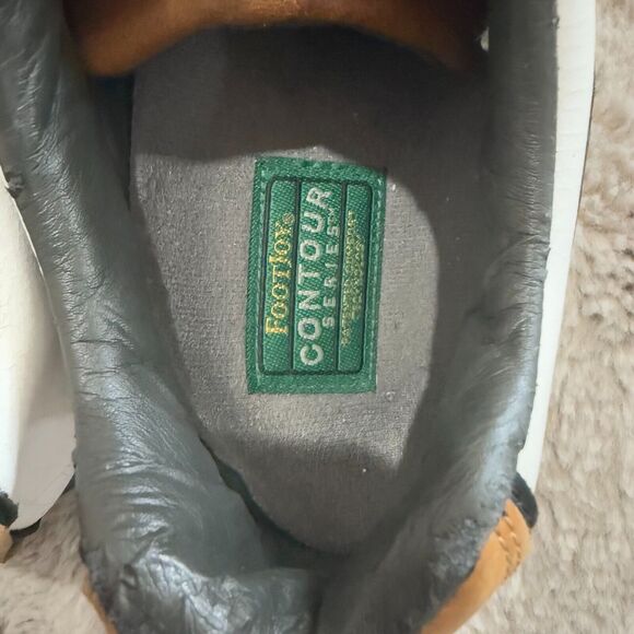 FootJoy Contour Series Golf Shoes Men’s Size 11W Brown & White Leather Cleats - Picture 7 of 10